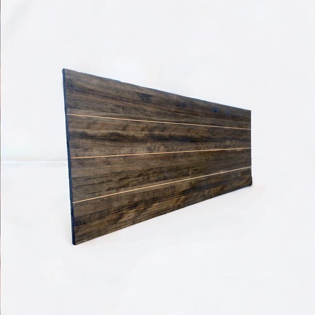 Cabecero de madera | Altura 60 | Acabado "Raw Gray" | Hiyori - Hecho a mano con madera maciza - Perfecto para dormitorio