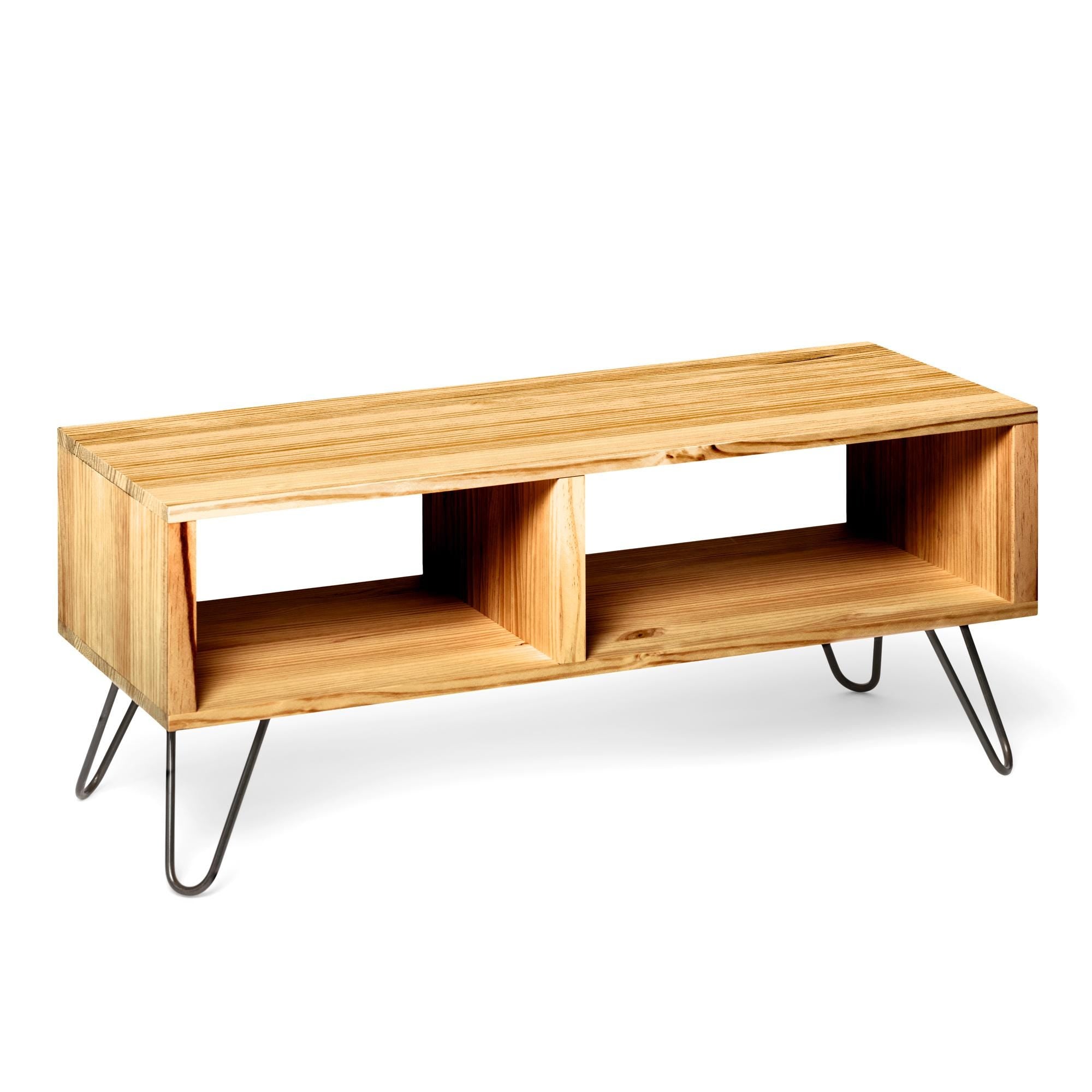 HIRA Mueble para TV de madera maciza. Acabado "O A K".