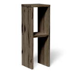 IWAKI Table de nuit en bois massif. Accabado 