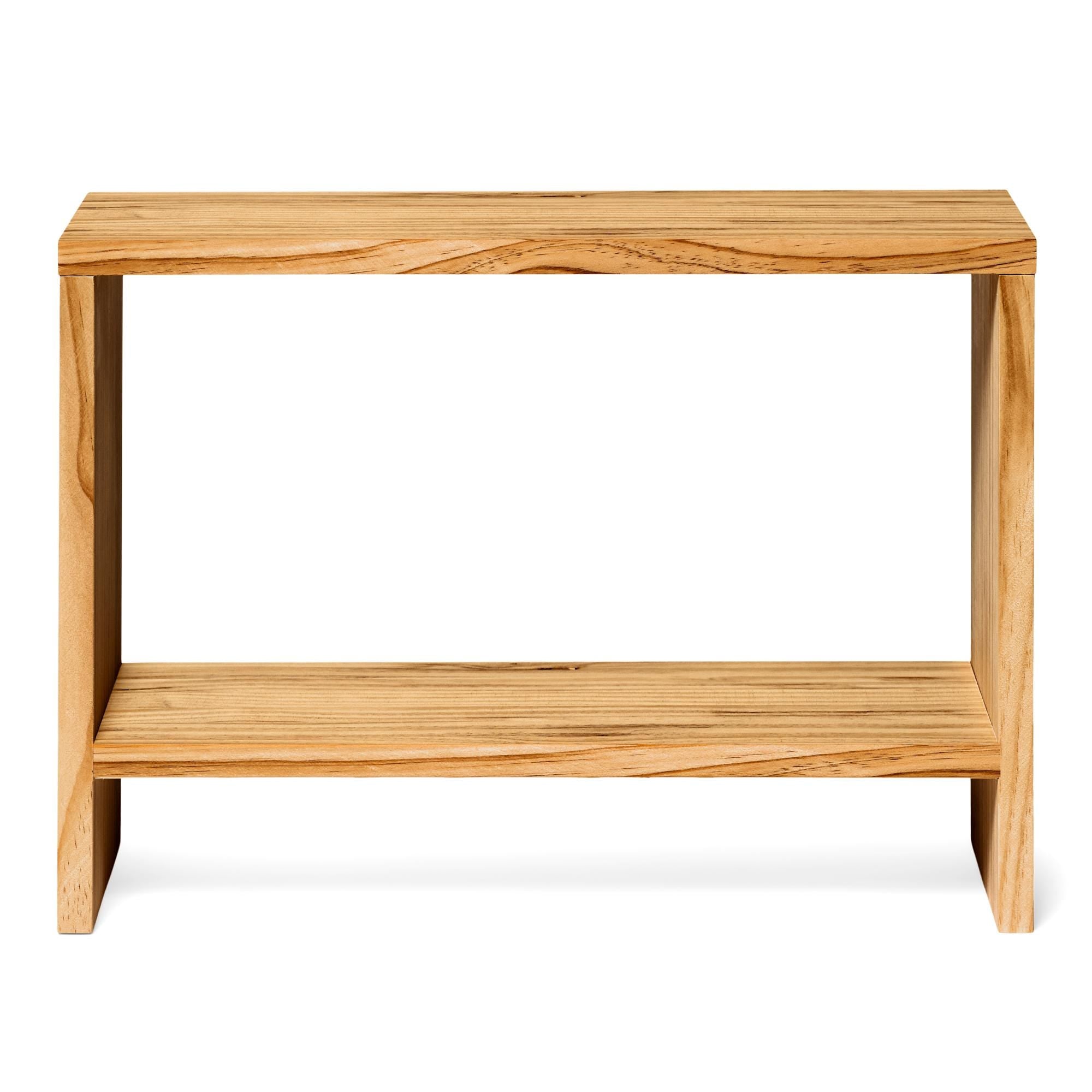 AKAISHI Mesita de noche de madera maciza. Acabado "O A K".