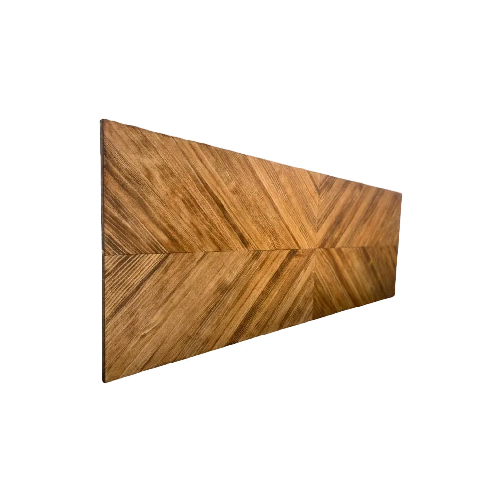 MOSAIC Solid wood herringbone headboard.