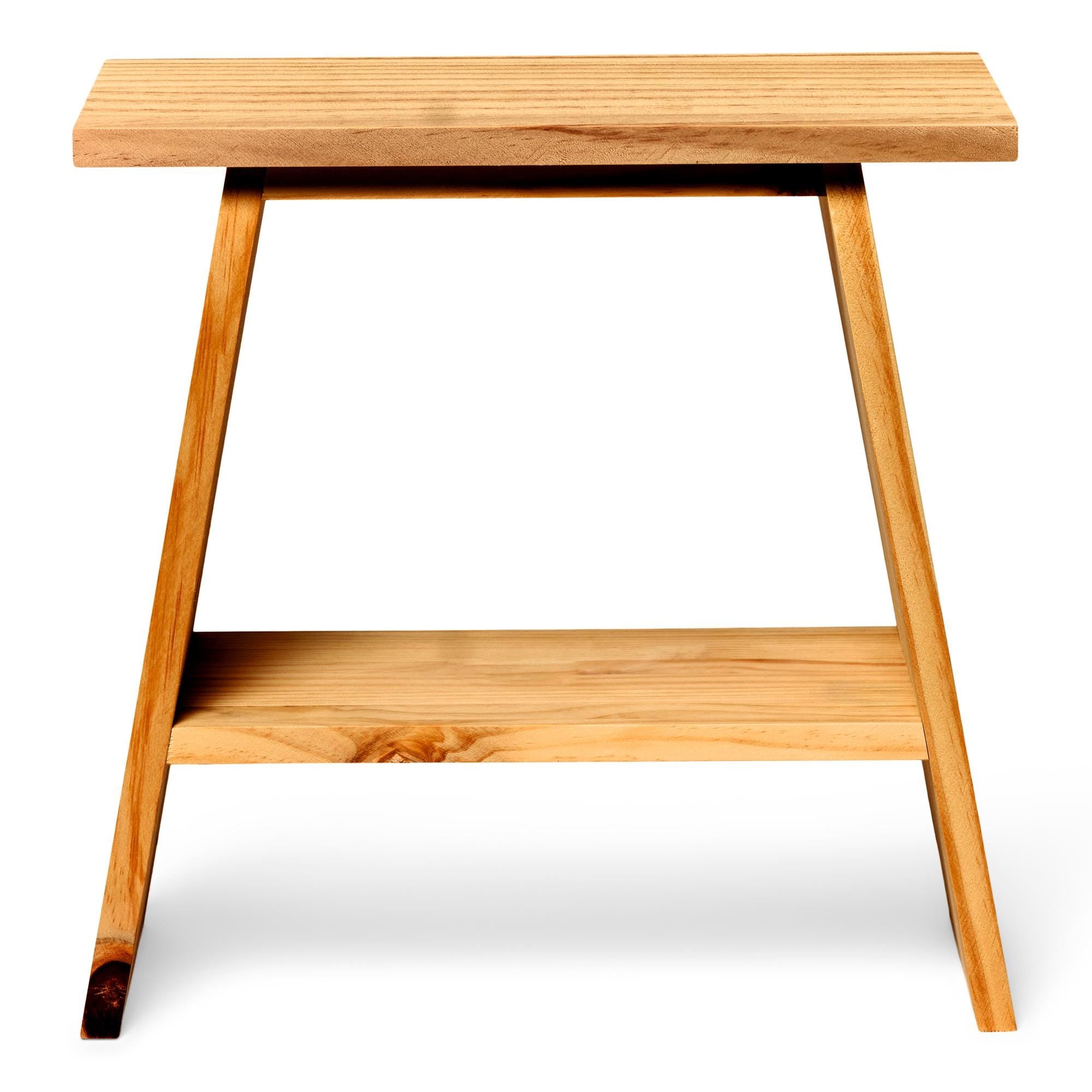 OOBAMI Mesita de noche de madera maciza. Acabado "O A K".