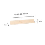 TATE Estante de madera maciza. Acabado 