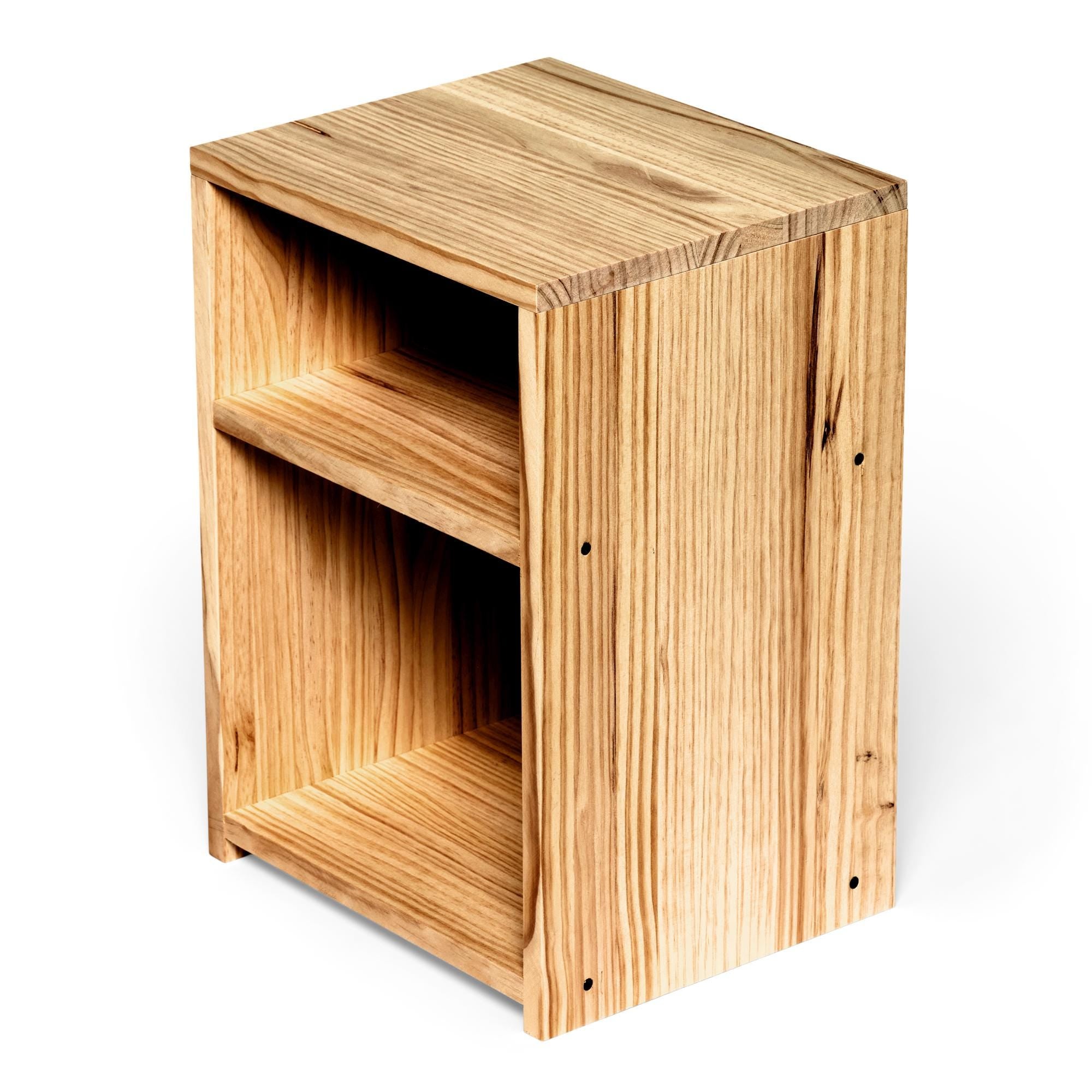 TEKARI Mesita de noche de madera maciza. Acabado "O A K".