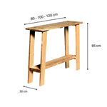 NASU Consola - Recibidor de madera maciza. Acabado 