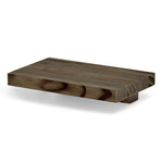 ONTAKE Mesita de noche flotante de madera maciza. Acabado 