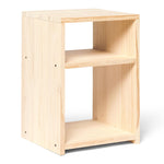 TEKARI Mesita de noche de madera maciza. Acabado 