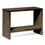 AKAISHI Table de nuit en bois massif. Accabado 
