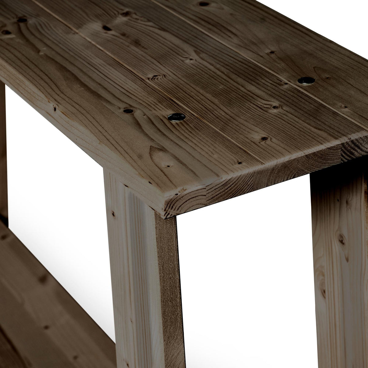 NASU Console - Hallway table in solid wood. "RAWGRAY" finish.