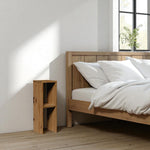 IWAKI Table de nuit en bois massif. Acabado 