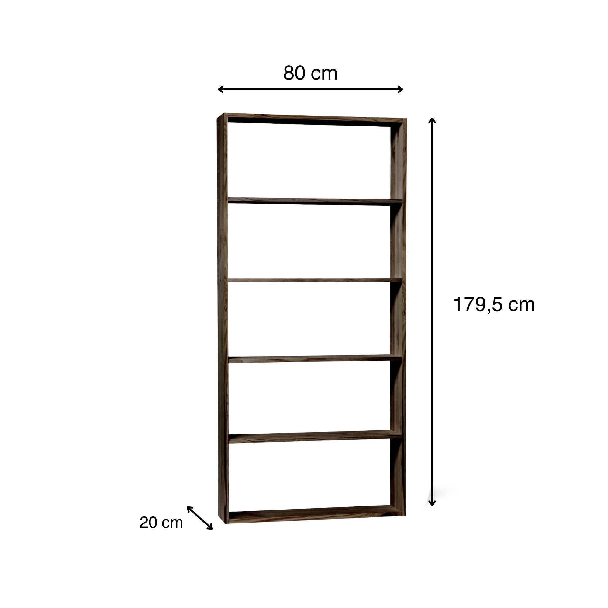 TSURUGI Estantería - Librería. Altura 179,5 cm. Acabado "R A W  G R A Y"