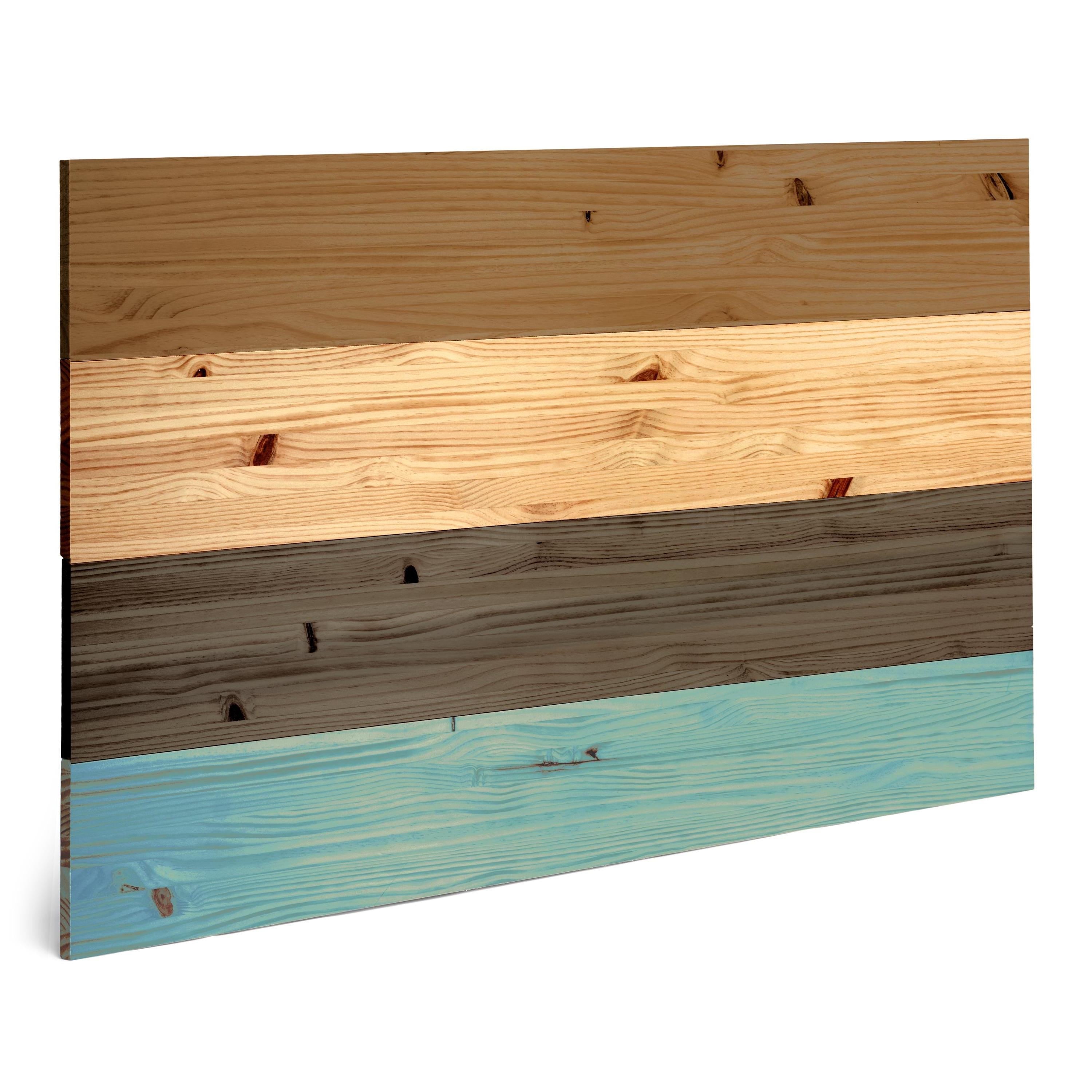 FUJI Cabecero de madera maciza. Altura: 80 cm. Acabado "C O L O R S".