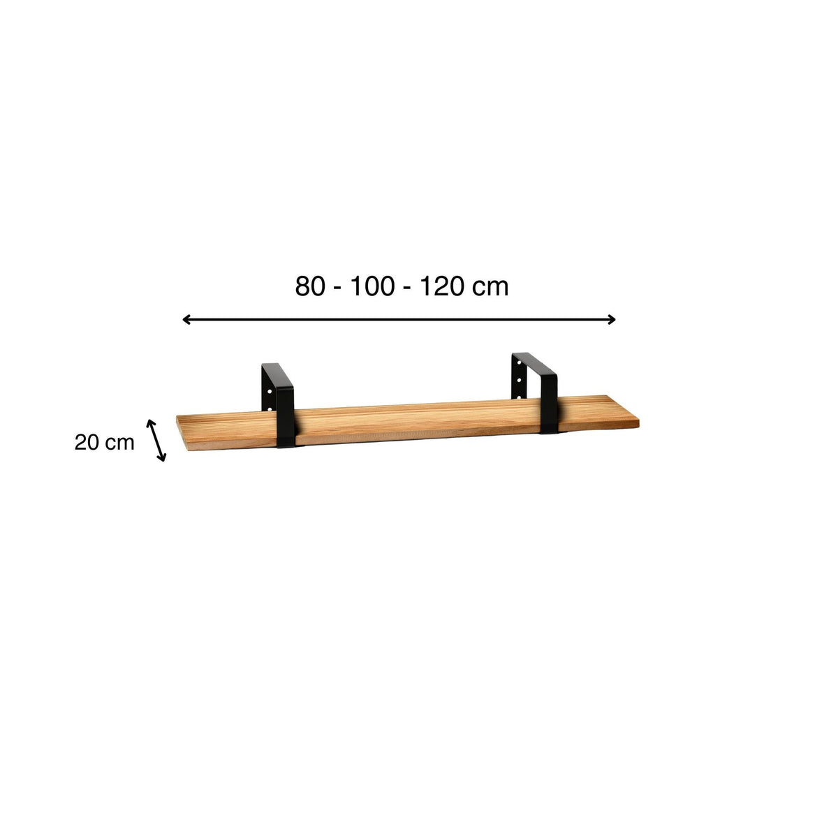 KABA Solid wood shelf. "OAK" finish.