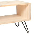 HIRA Mueble para TV de madera maciza. Acabado 