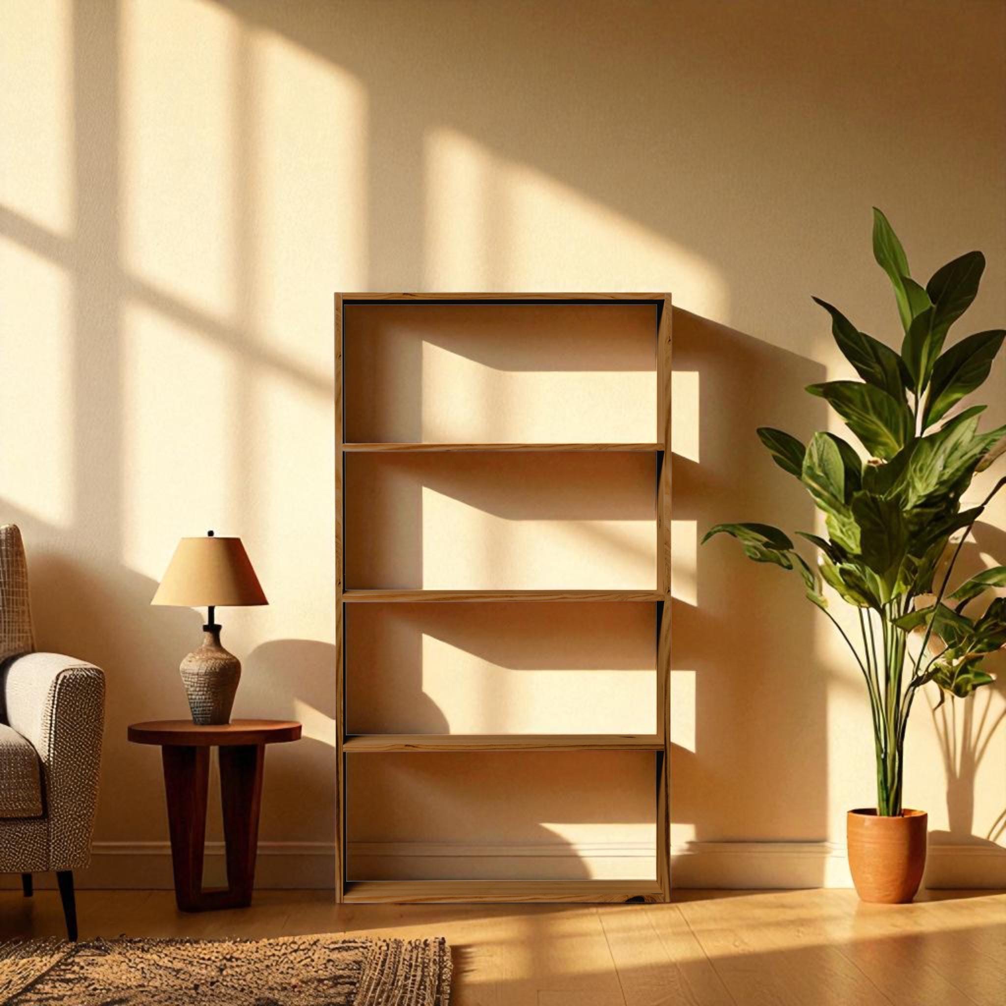 TSURUGI Estantería - Librería. Altura 145 cm. Acabado "D A R K"