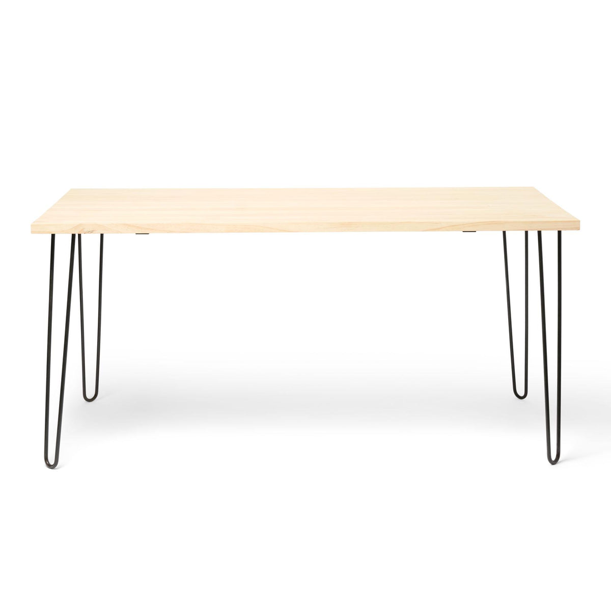 SENJO Solid wood dining table with sharp edges. "NATURAL" finish.
