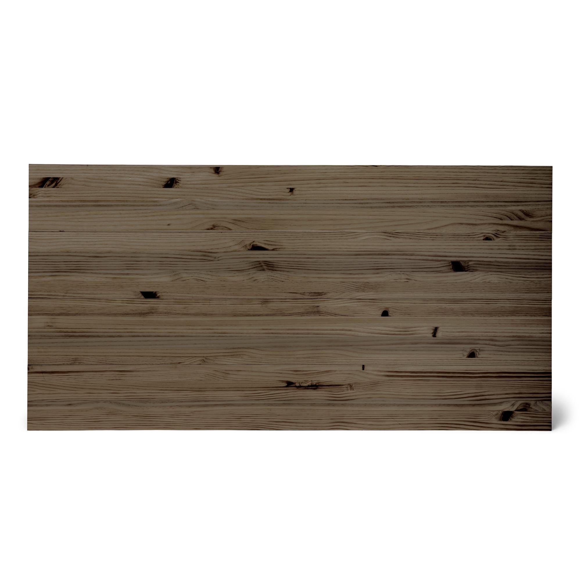 FUJI Cabecero de madera maciza. Acabado "R A W  G R A Y".