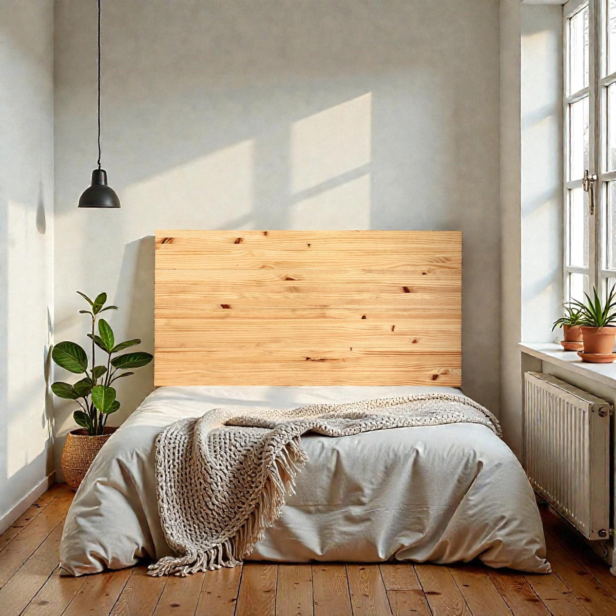 FUJI Cabecero de madera maciza. Acabado 