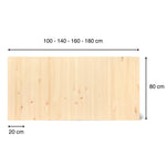 KITA Cabecero de madera maciza. Acabado 