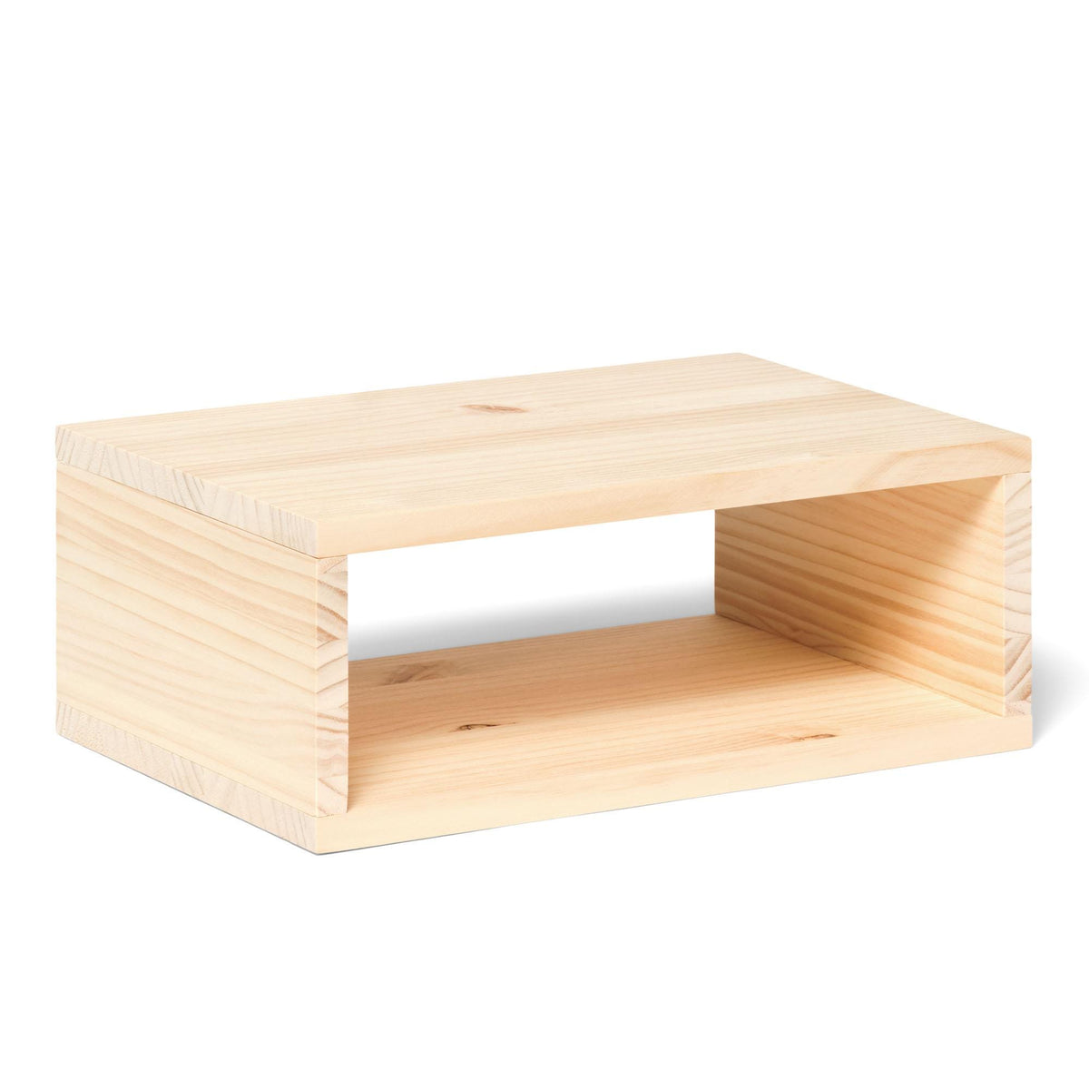 KINPU Solid wood floating bedside table. "NATURAL" finish.