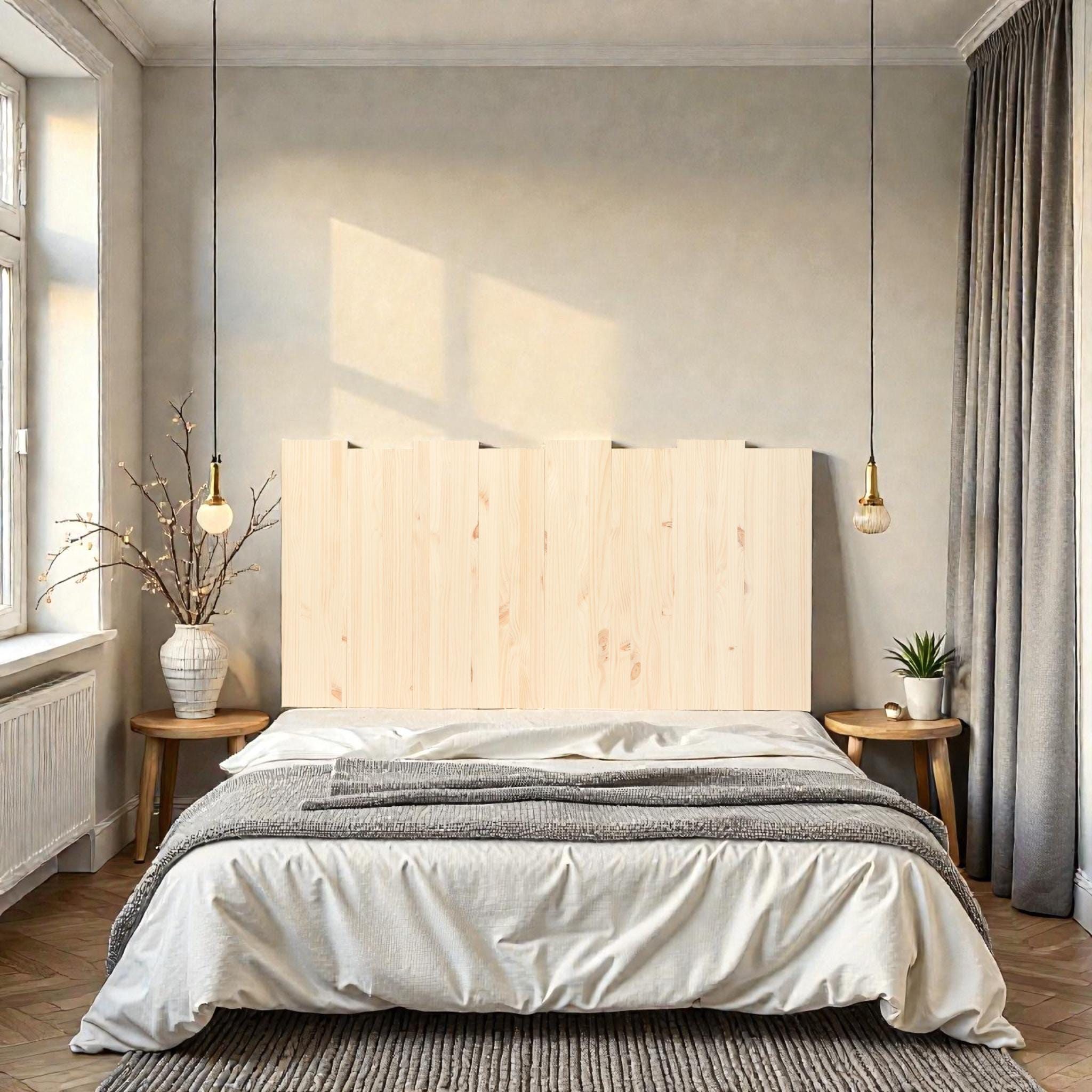 HAKU Cabecero de madera maciza. Acabado "N A T U R A L".