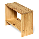 AKAISHI Table de nuit en bois massif. Acabado 