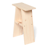 ENA Mesita de noche de madera maciza. Acabado 