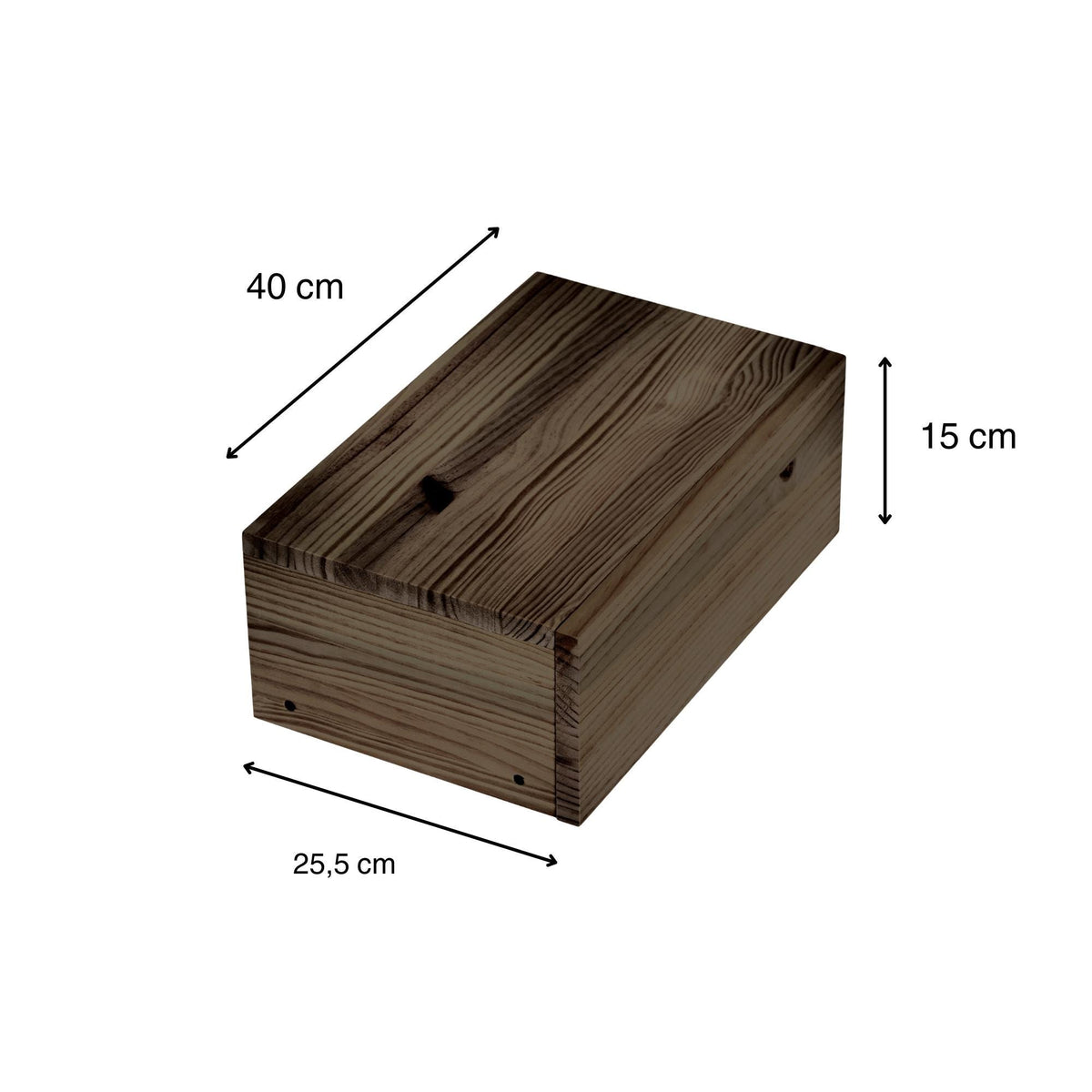 TONE Solid wood floating bedside table with drawer. "RAWGRAY" finish.
