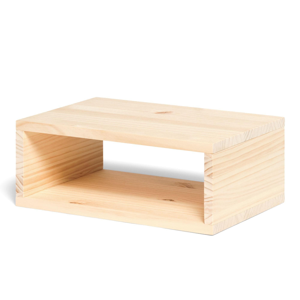 KINPU Solid wood floating bedside table. "NATURAL" finish.