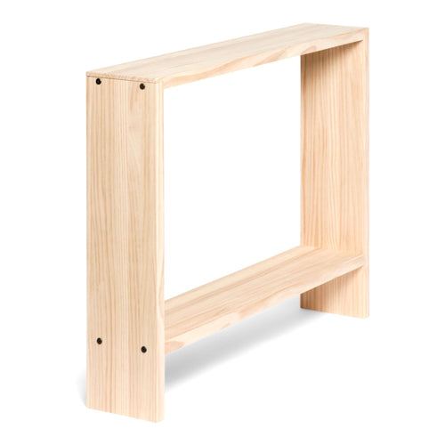 AGANO Consola - Recibidor de madera maciza. Acabado "N A T U R A L".