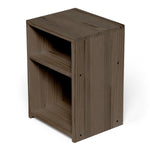 TEKARI Table de nuit en bois massif. Accabado 