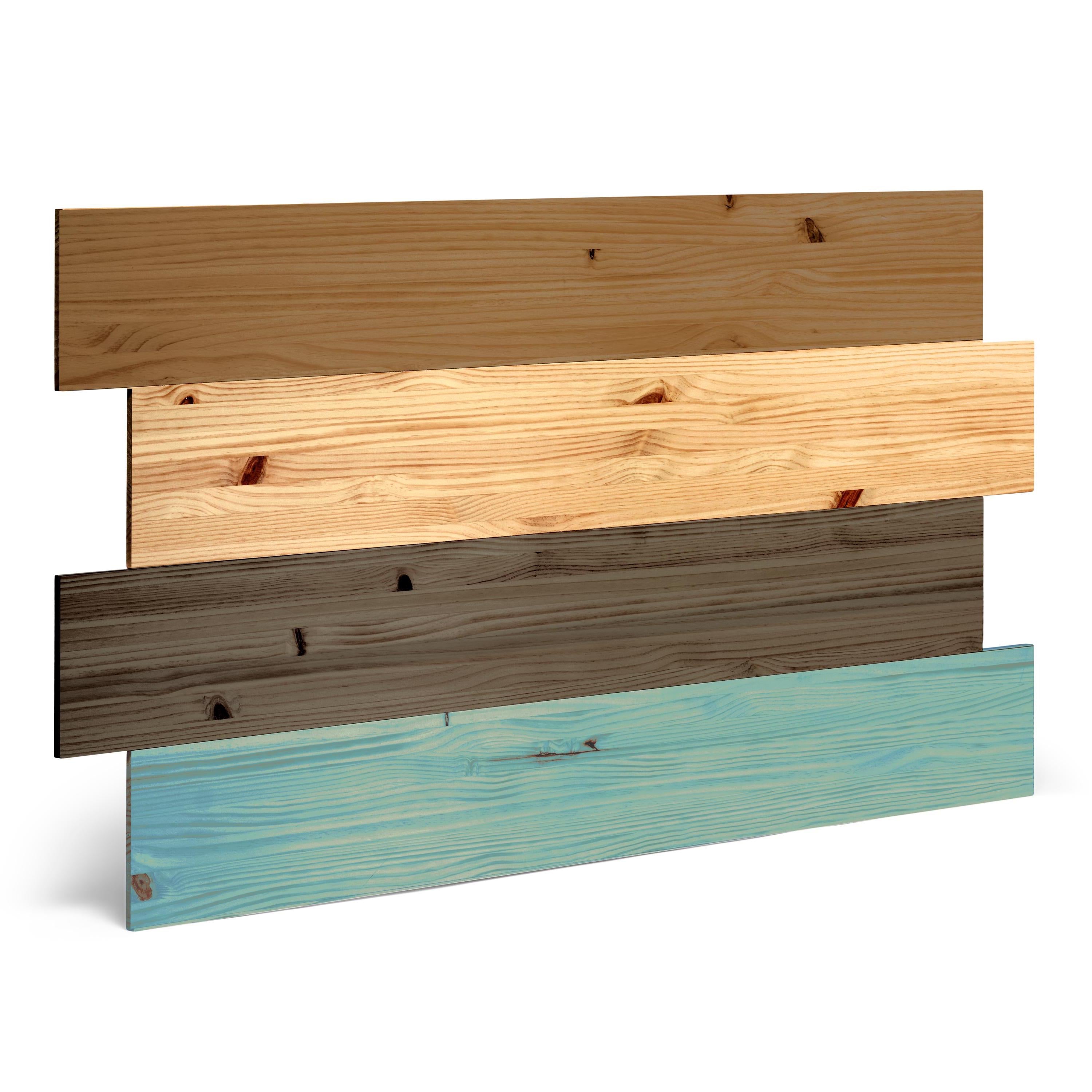 HIGASHI Cabecero de madera maciza. Altura: 80 cm. Acabado "C O L O R S".