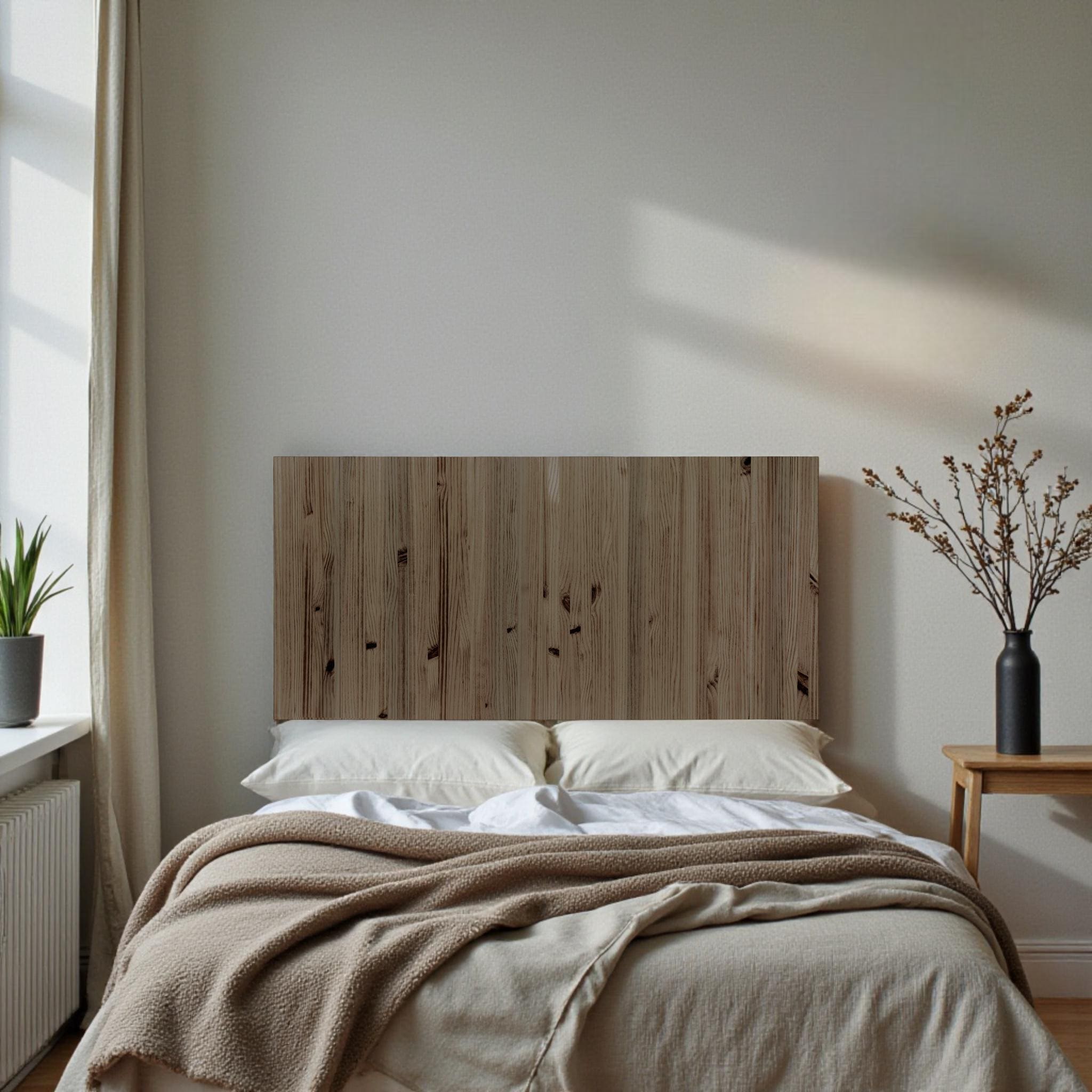 KITA Cabecero de madera maciza. Acabado "R A W  G R A Y".