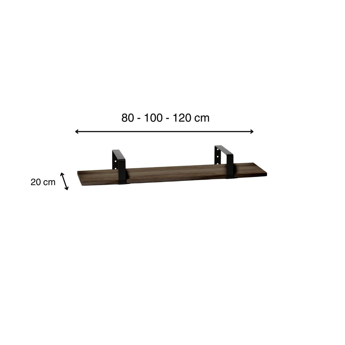 KABA Solid wood shelf. "RAWGRAY" finish.