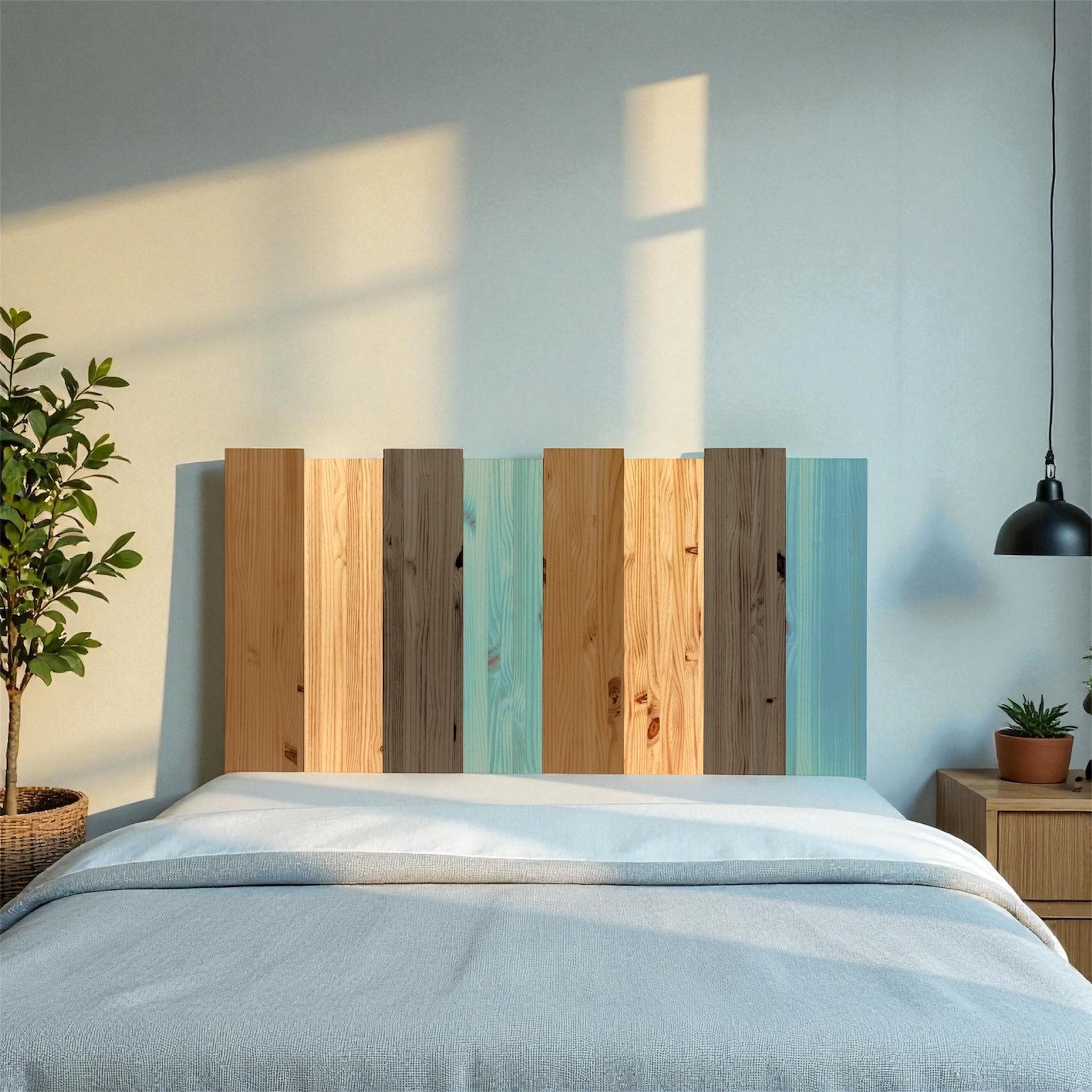 HAKU Cabecero de madera maciza. Acabado "C O L O R S".