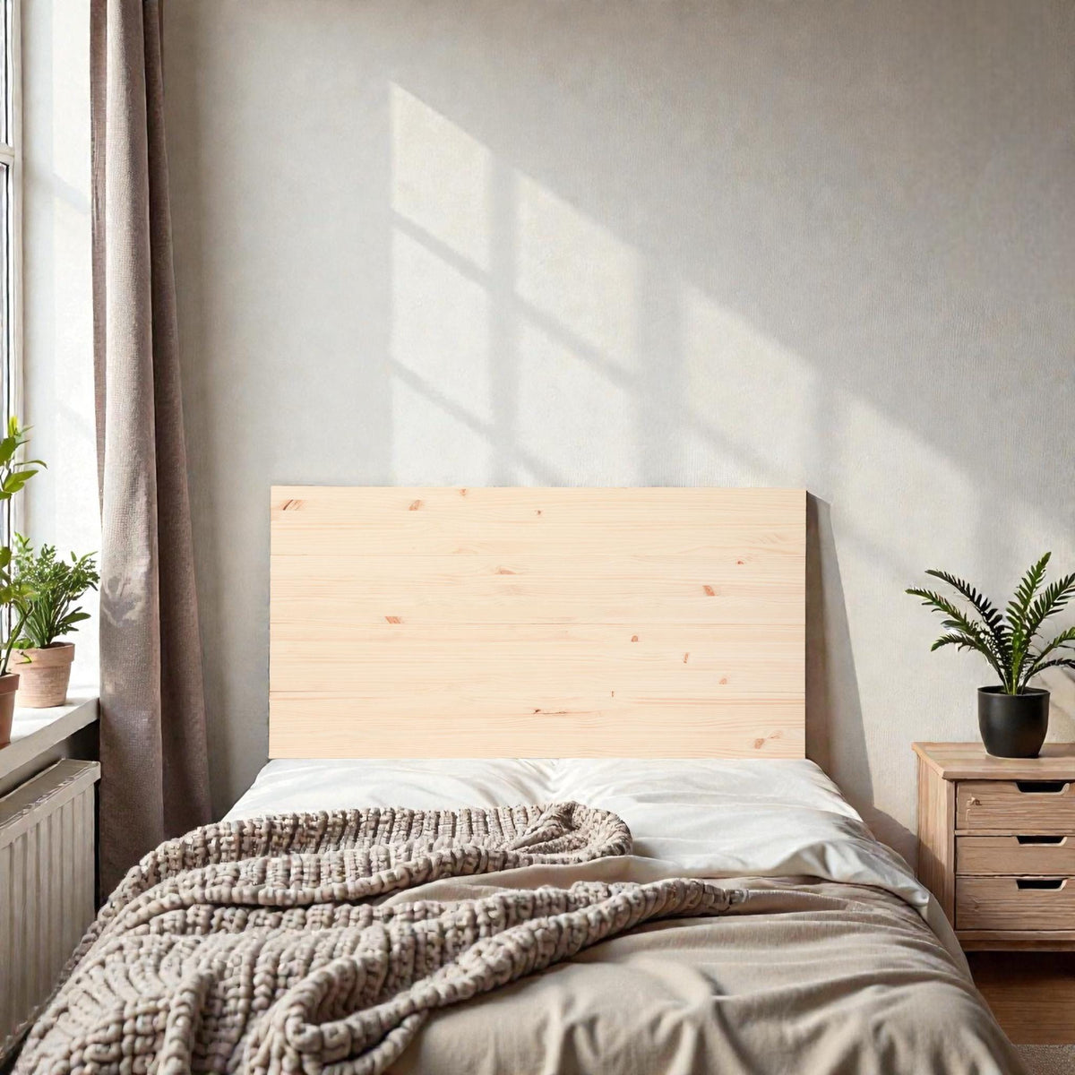 FUJI Cabecero de madera maciza. Acabado 