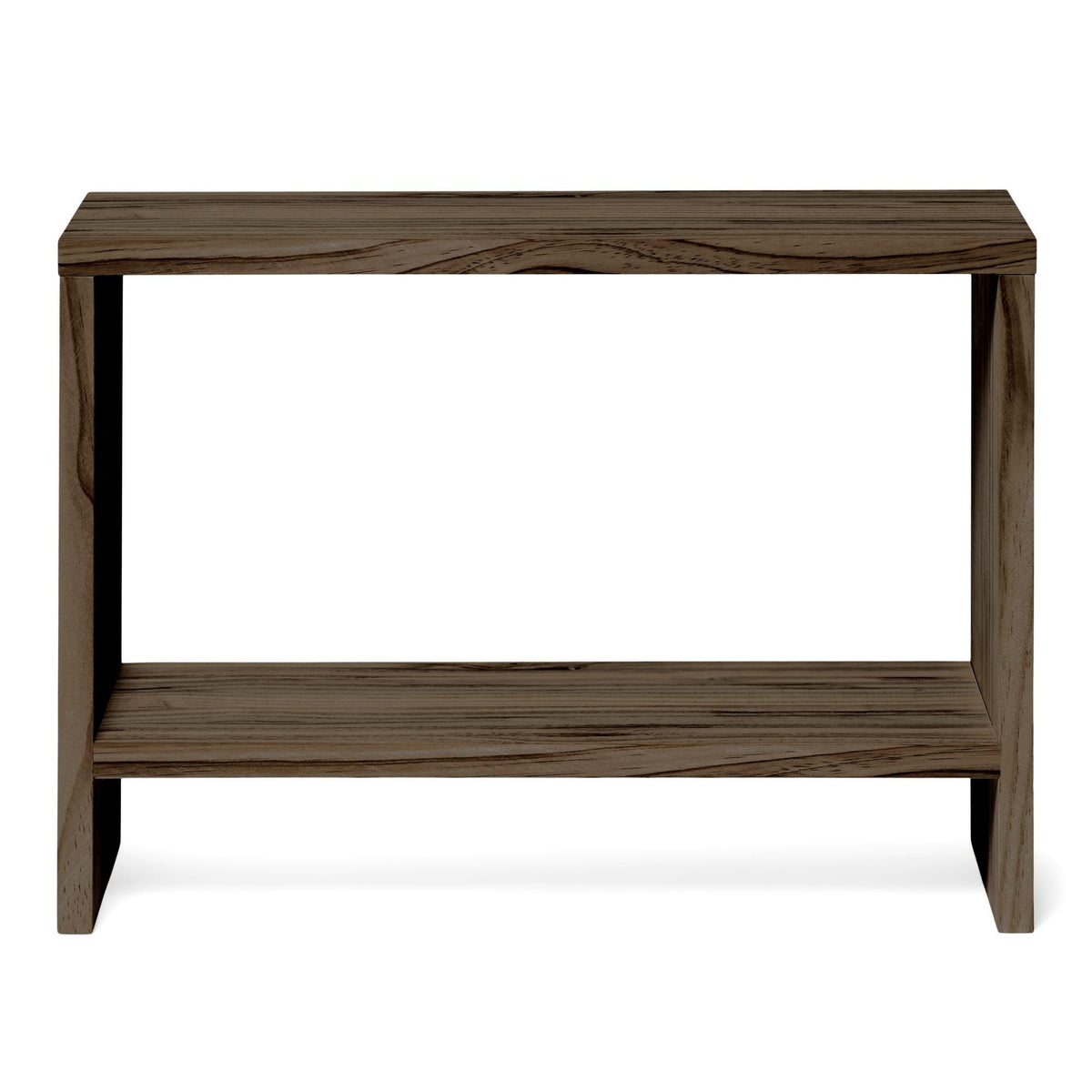 AKAISHI Solid wood bedside table. "RAWGRAY" finish.