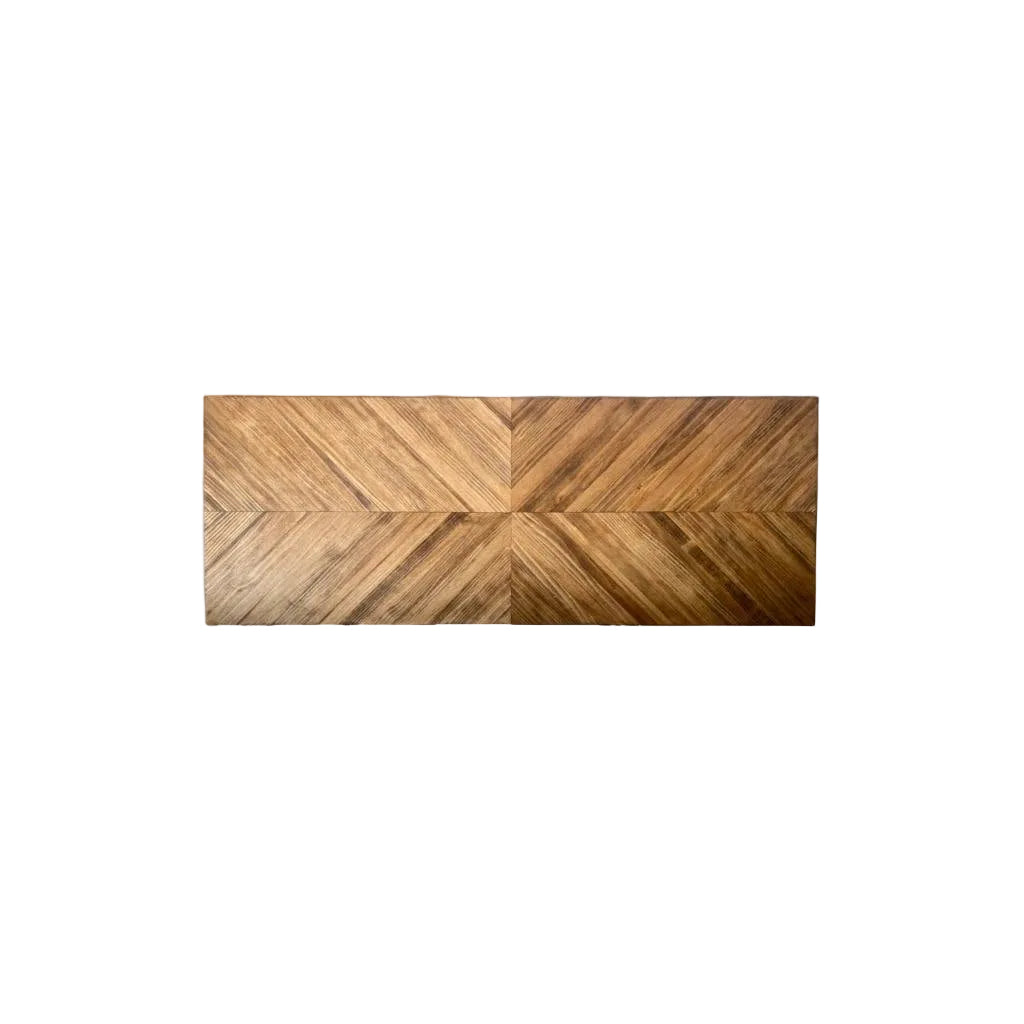 MOSAIC Solid wood herringbone headboard.