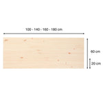 FUJI Cabecero de madera maciza. Acabado 