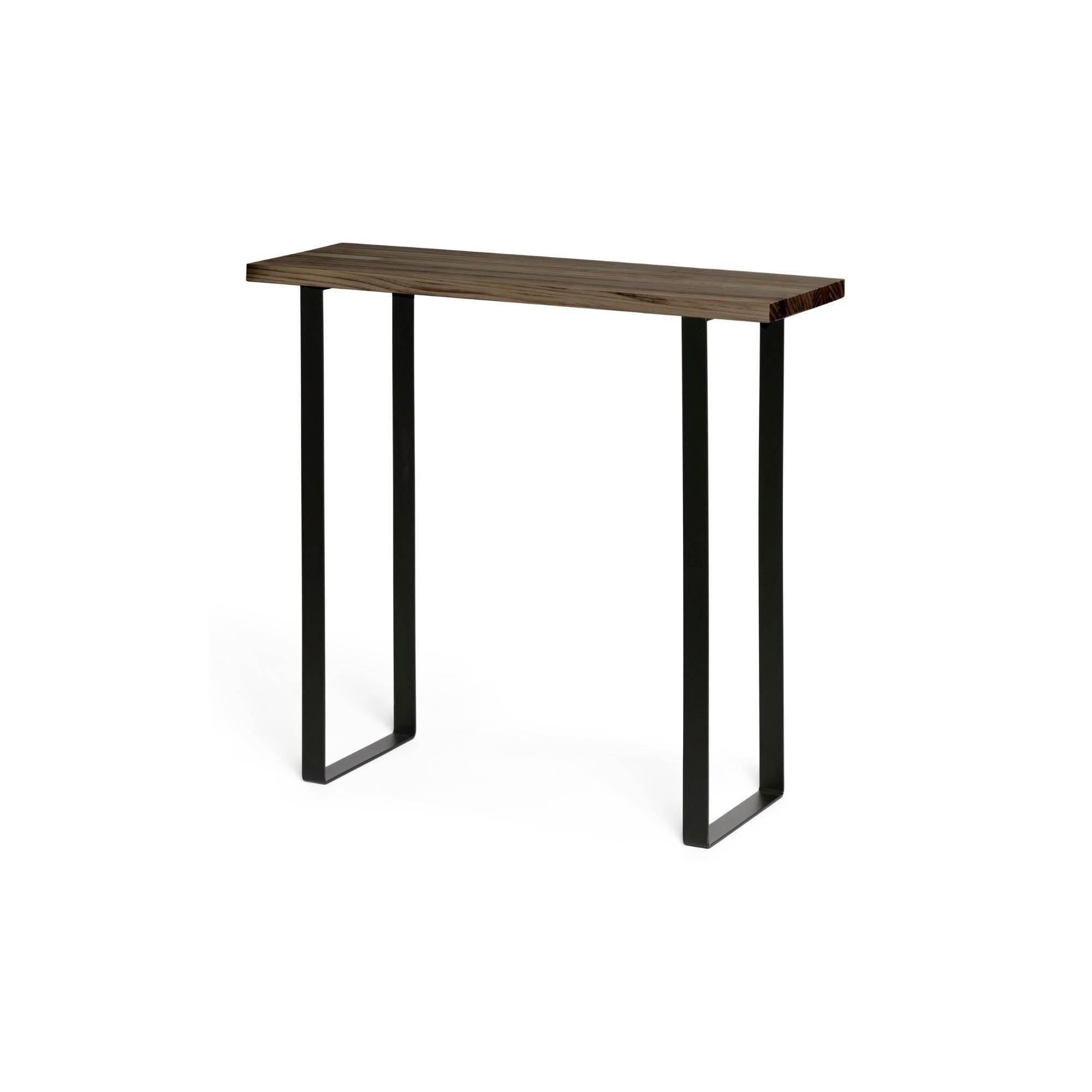 ARAKAWA Consola - Recibidor de madera maciza. Acabado "R A W  G R A Y".