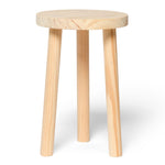 KARASAWA Taburete - Mesita de noche de madera maciza. Acabado 