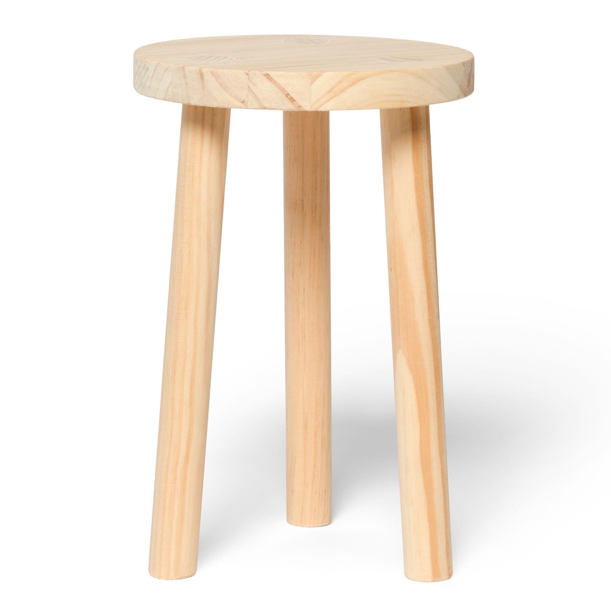 KARASAWA Taburete - Mesita de noche de madera maciza. Acabado "N A T U R A L".