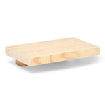 ONTAKE Mesita de noche flotante de madera maciza. Acabado 