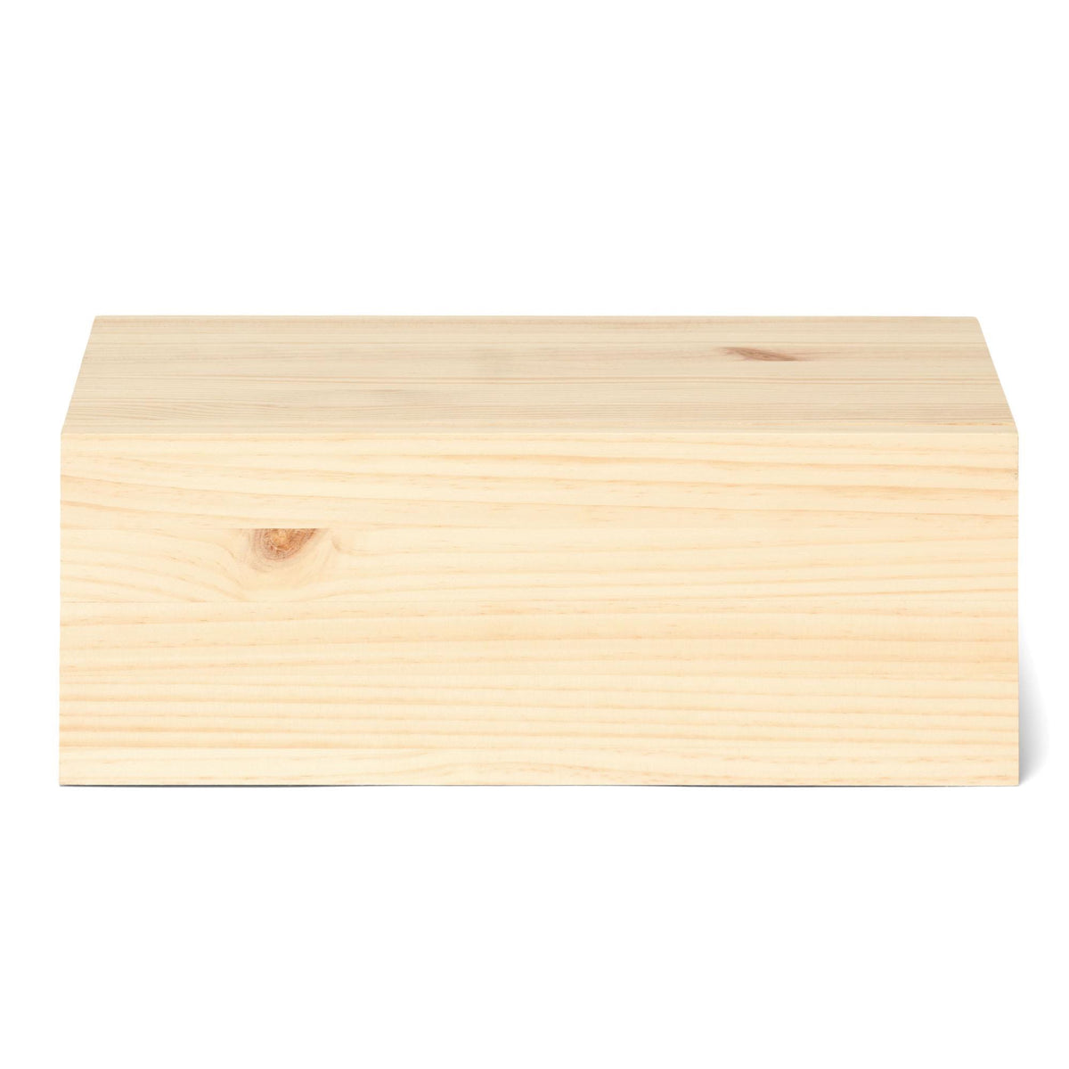 TONE Solid wood floating bedside table with drawer. "NATURAL" finish.