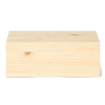 TONE Table de nuit flottante en bois massif avec cajón. Acabado 