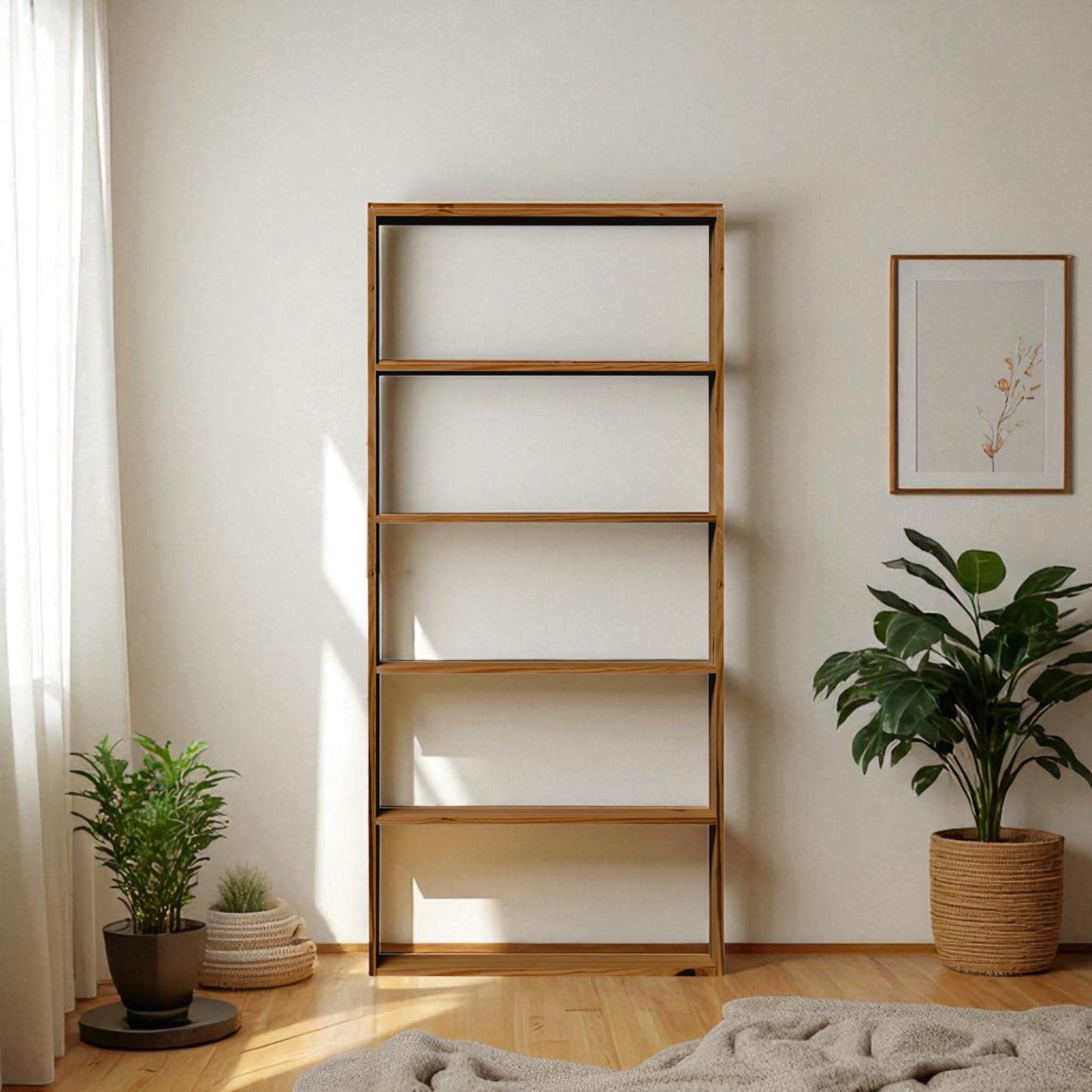 TSURUGI Estantería - Librería. Altura 179,5 cm. Acabado "D A R K"