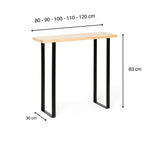 ARAKAWA Consola - Recibidor de madera maciza. Acabado 