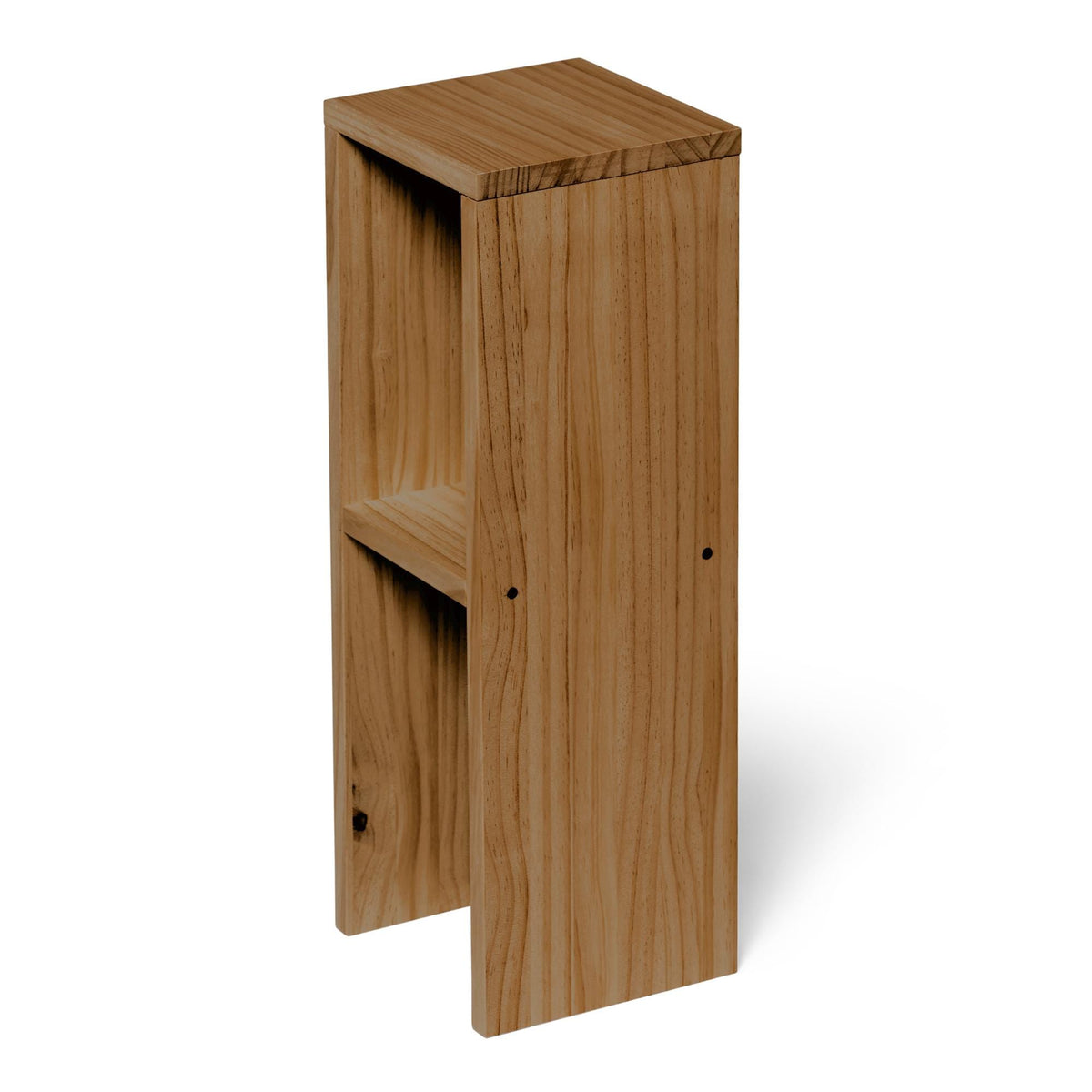 IWAKI Solid wood bedside table. "DARK" finish.