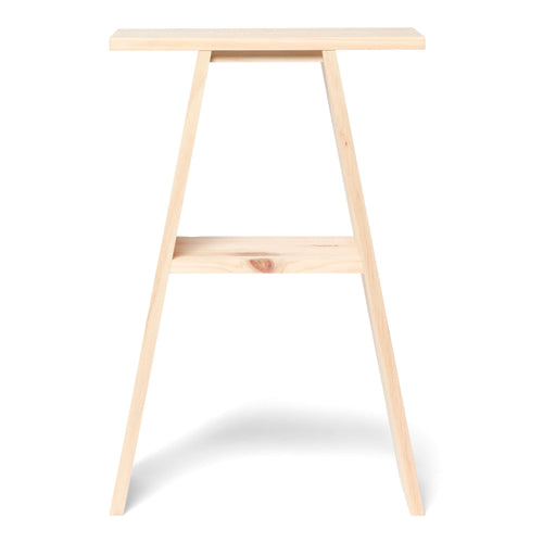 ENA Mesita de noche de madera maciza. Acabado "NATUREL".