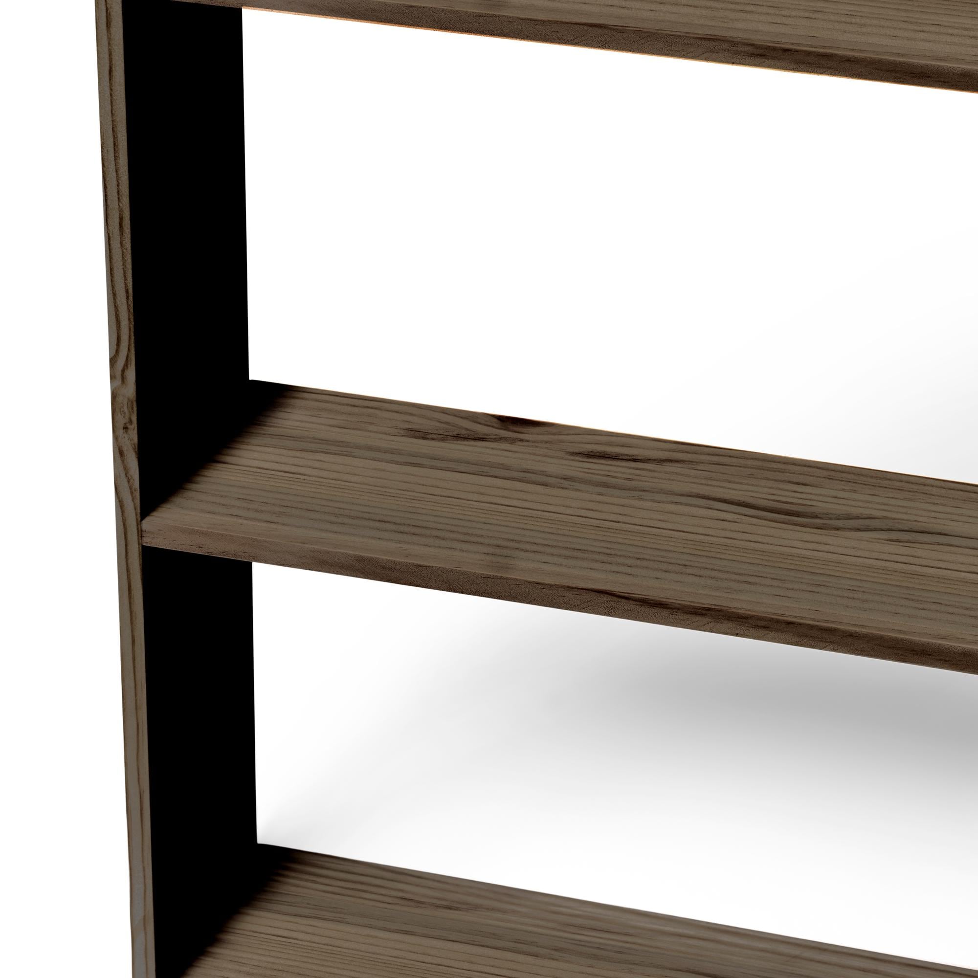 TSURUGI Estantería - Librería. Altura 145 cm. Acabado "R A W  G R A Y"